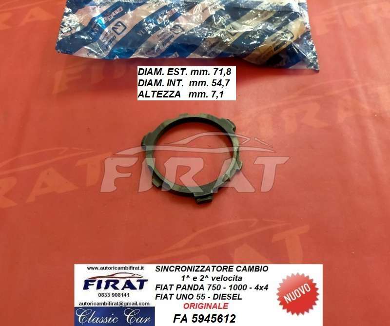 SINCRONIZZATORE CAMBIO FIAT PANDA UNO 1-2V 5945612